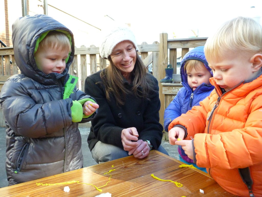 child care and preschool - toddler sensory experience